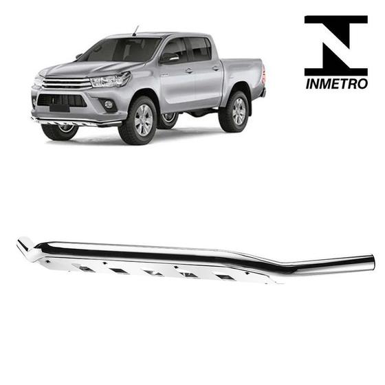 Imagem de Parachoque Quebra Mato Hilux 2019 2020 2021 Cromado Baixo