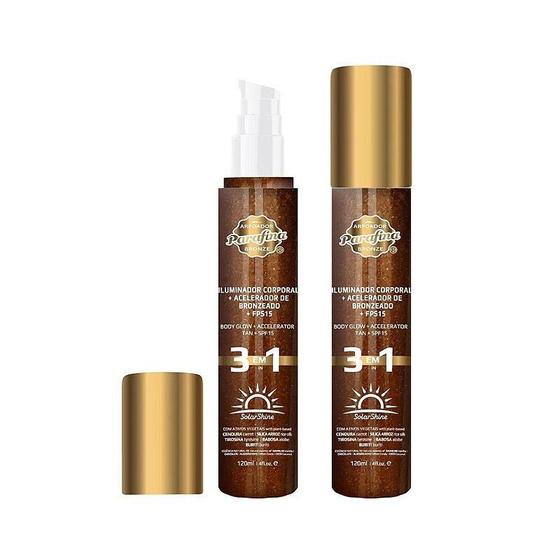 Imagem de Parafina Bronze Solar Shine Glow Acelerador de Bronzeador + FPS15 120ml