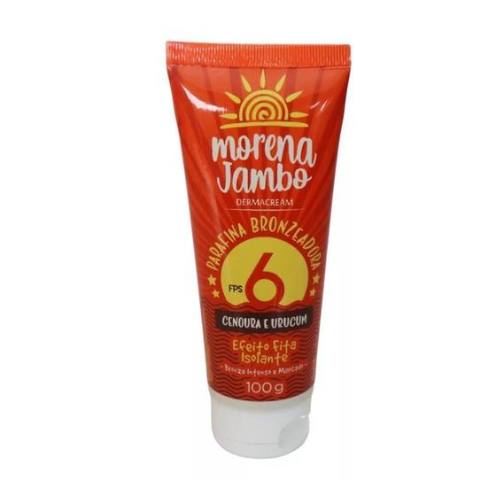 Imagem de Parafina Bronzeadora Dermacream Morena Jambo Cenoura e Urucum FPS 6 100g