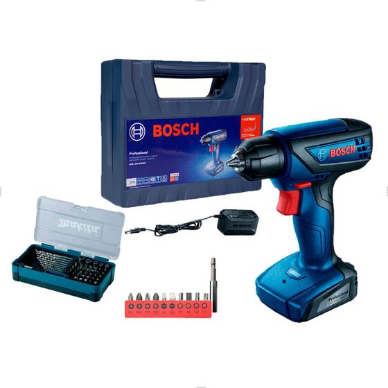 Imagem de Parafusadeira 12v Smart Bivolt Bosch + Jogo de Brocas Makita