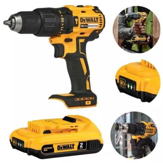 Parafusadeira 20v Brushless Dcd7781b Original Dewalt + Bateria 20v 2.0ah Menor preço em Parafusadeira 20v Brushless Dcd7781b Original Dewalt + Bateria 20v 2.0ah