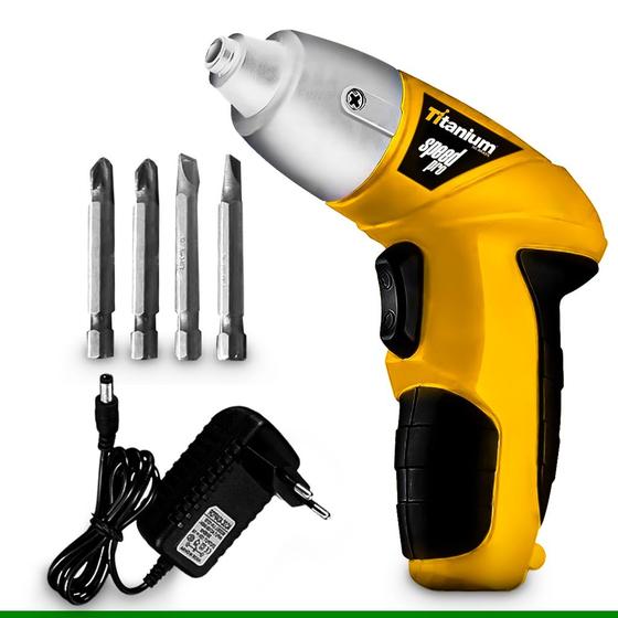 Parafusadeira Bivolt Elétrica Com Led 4.8V Bateria Lithium Para Serviços Gerais Com Dois Sentidos De Giro - Titanium é boa?