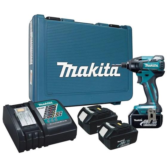 Imagem de Parafusadeira de impacto 160 n.m 3 bat & carreg - dtd129rfe3 - makita