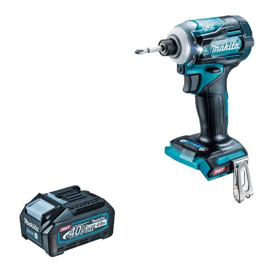 Imagem de Parafusadeira De Impacto 40V XGT TD001 Bateria 4.0ah Makita