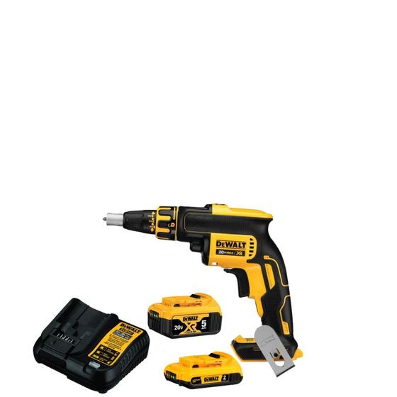 Imagem de Parafusadeira Drywall 20v Dewalt DCF620 1 Bateria 5ah + 1 Bateria 2ah Carregador