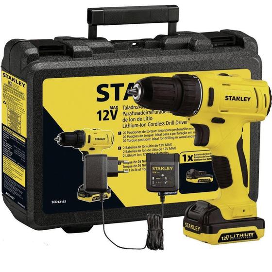 Imagem de Parafusadeira e furadeira 12v com 2 baterias e maleta - Dewalt