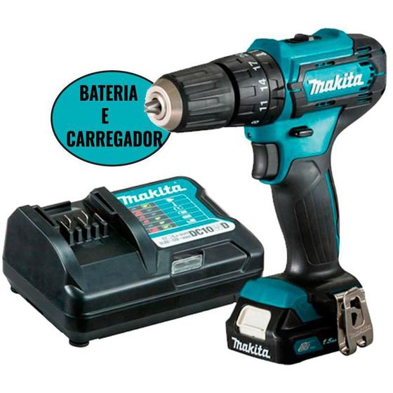 Imagem de Parafusadeira e Furadeira 12V com Impacto HP333DWYX3 Bivolt MAKITA