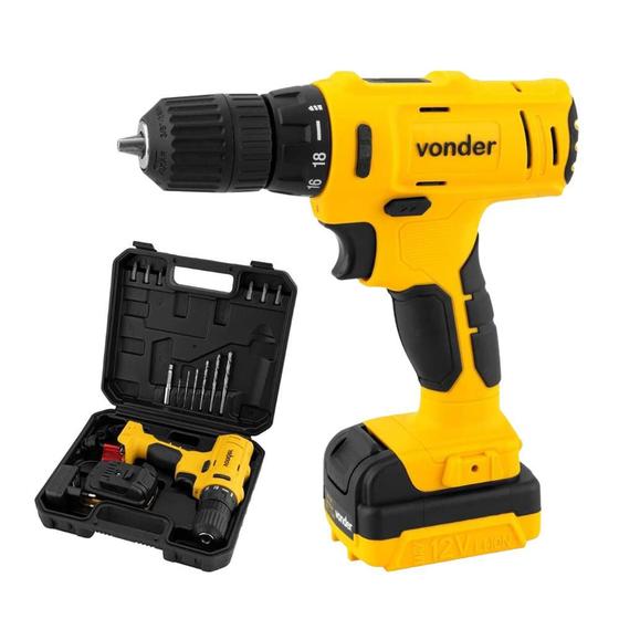 Parafusadeira E Furadeira A Bateria Litio 3/8 12V PFV 120 Com Maleta ...