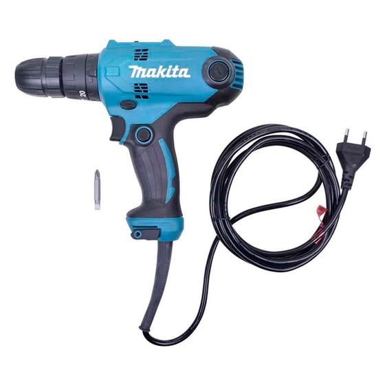 Imagem de Parafusadeira e Furadeira de Impacto Makita HP0300 Elétrica