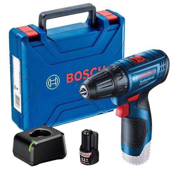 Parafusadeira e Furadeira GSR 120-LI com 1 Bateria 12V Bivolt e Maleta BOSCH Menor preço em Parafusadeira e Furadeira GSR 120-LI com 1 Bateria 12V Bivolt e Maleta BOSCH