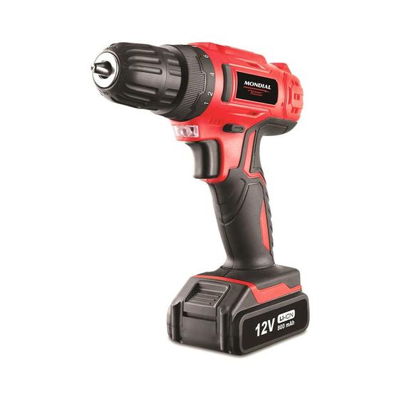 Imagem de Parafusadeira e Furadeira Mondial Power Tools FPF-06M a Bateria com Maleta - Bivolt