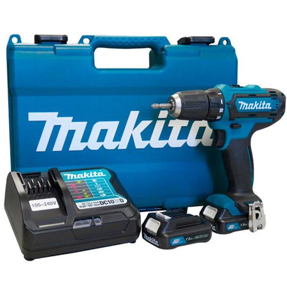 Imagem de Parafusadeira/Furadeira 12V Bivolt com 2 Baterias e Maleta DF333DWYE - MAKITA 