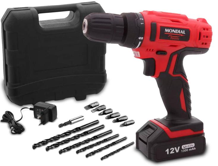 Parafusadeira Furadeira 12v Bivolt Fpf06m Maleta Kit Mondial Menor preço em Parafusadeira Furadeira 12v Bivolt Fpf06m Maleta Kit Mondial