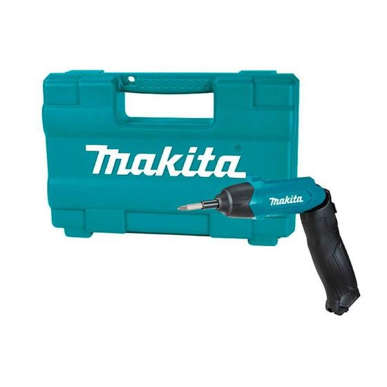 Imagem de Parafusadeira Furadeira 3,6V Com Maleta de 81 Acessórios Adaptador Bivolt Cabo USB  DF001DW Makita