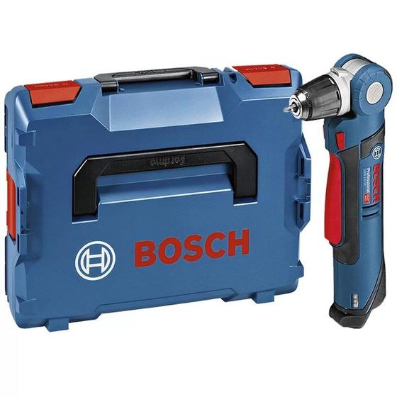 Imagem de Parafusadeira/Furadeira Angular Bateria Bosch GWB 12V - 10SB Azul 3,2kg + Maleta