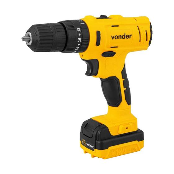 Imagem de Parafusadeira/Furadeira Bateria 12V Pfv120I Com Imp Vonder