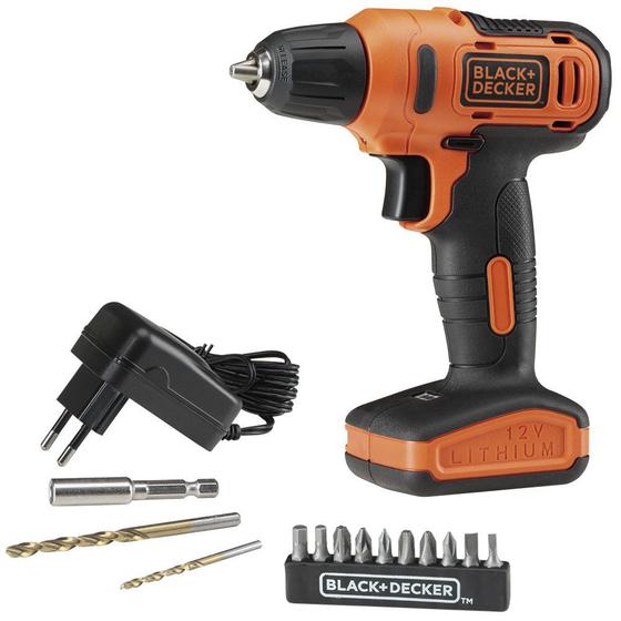 Parafusadeira Furadeira Black&Decker Lithium 12v Max Bivolt Ld12s Menor preço em Parafusadeira Furadeira Black&Decker Lithium 12v Max Bivolt Ld12s