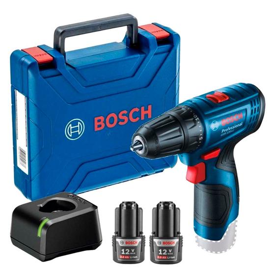 Parafusadeira Furadeira Bosch GSB 120-LI 12V 2 baterias e maleta ...