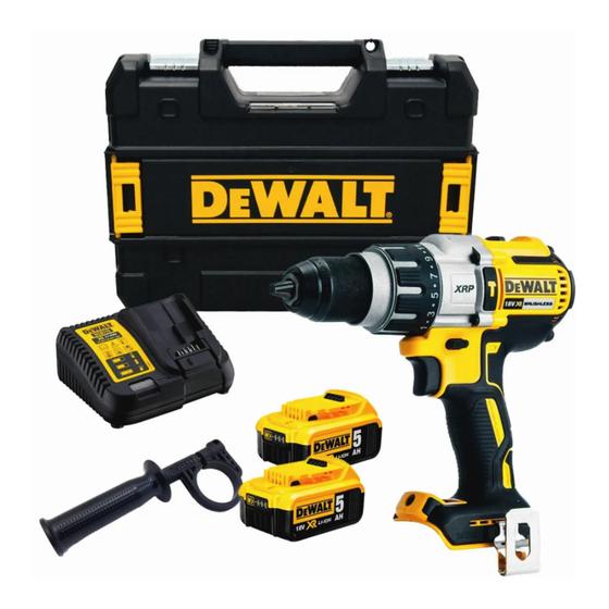 Imagem de Parafusadeira/Furadeira de Impacto 20V MAX com 2 Baterias 5Ah e Carregador Dewalt - DCD996P2T-BR