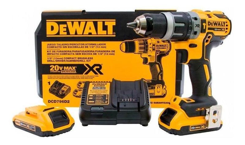 Imagem de Parafusadeira Furadeira Impacto 1/2 13mm 20v Dcd796d2 Dewalt