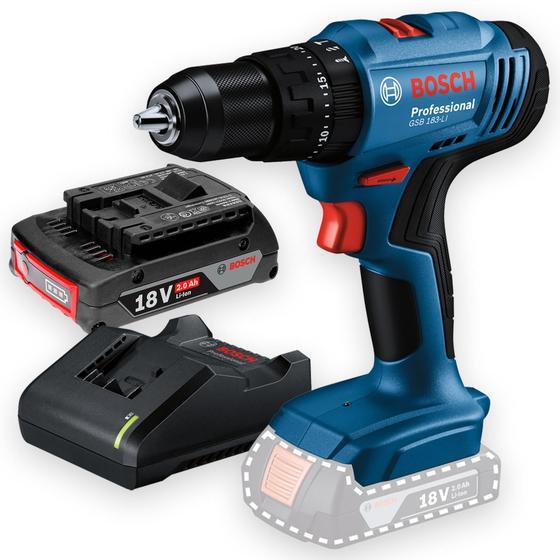 Parafusadeira Furadeira Impacto Bosch 18v Bateria Gsb 183-li Menor preço em Parafusadeira Furadeira Impacto Bosch 18v Bateria Gsb 183-li