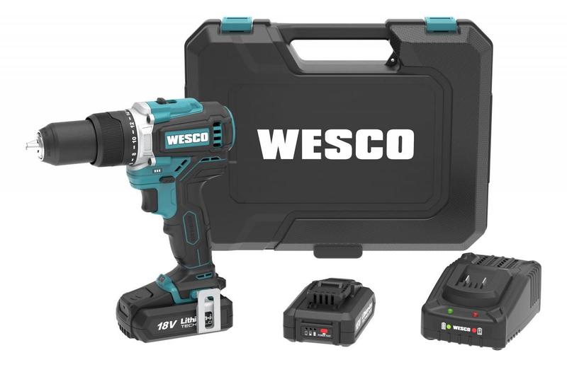 Parafusadeira furadeira impacto brushless 13mm 18v com 2 baterias e carregador ws2319k2 wesco Menor preço em Parafusadeira furadeira impacto brushless 13mm 18v com 2 baterias e carregador ws2319k2 wesco