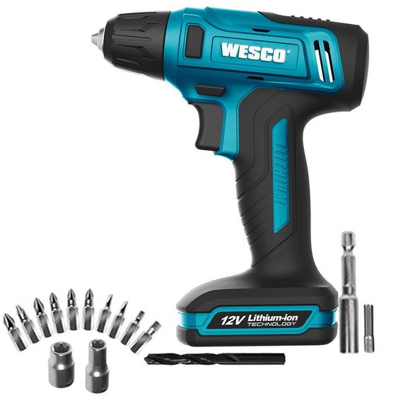 Parafusadeira Furadeira Sem Fio 12v Bivolt Ws2555k Wesco Menor preço em Parafusadeira Furadeira Sem Fio 12v Bivolt Ws2555k Wesco