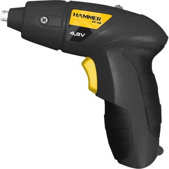 Imagem de Parafusadeira Hammer GYPF48 4,8V, Sem Fio, Preto/Amarelo, Bivolt