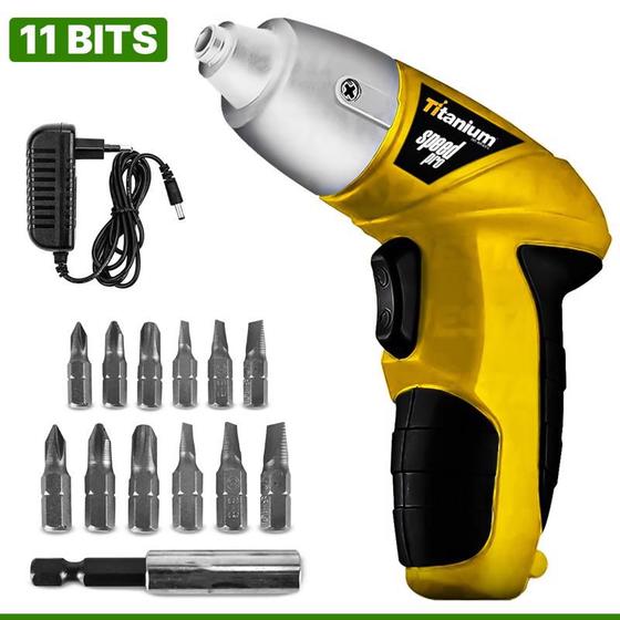 Parafusadeira Sem Fio 4.8v Bivolt Com Carregador Jogo 11 Bits Menor preço em Parafusadeira Sem Fio 4.8v Bivolt Com Carregador Jogo 11 Bits