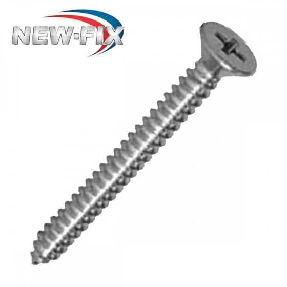 Imagem de Parafuso Auto Atarraxante Chata Philips New-Fix 4,8 X 25Mm ./ Kit Com 5 Centos