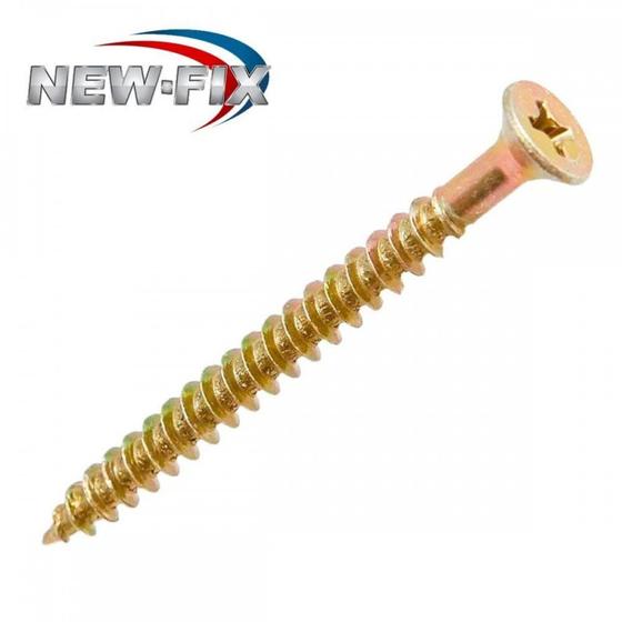 Imagem de Parafuso Chipboard Philips Chata New Fix 3,0X14Mm . / Kit C/ 5 Centos