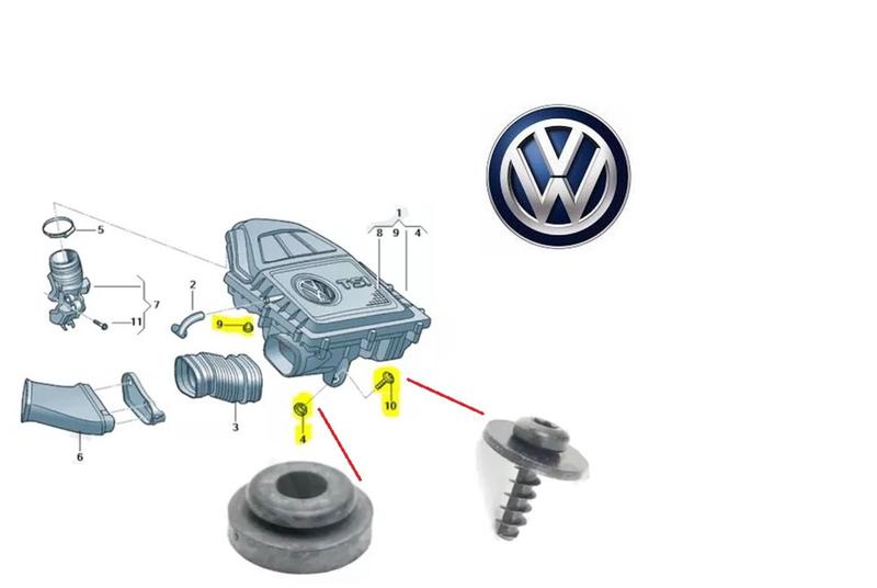 Imagem de Parafuso E Buchas Caixa Filtro Do Ar Tsi Up Polo Virtus Golf