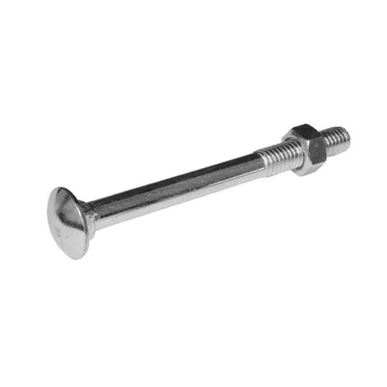 Imagem de Parafuso Frances Jomarca Unc Com Porca 3/8X3.1/2 Zincado Embalagem com 100 Unidades