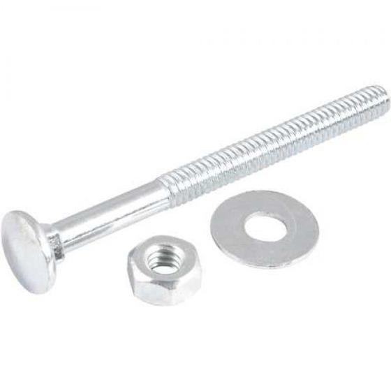 Imagem de Parafuso francês zincado 1/4" x 3" com porca e arruela cartela com 4 conjuntos