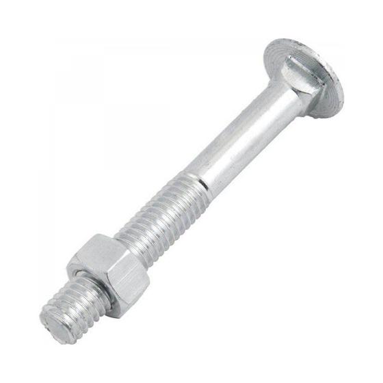 Imagem de Parafuso Frances Zincado Branco Com Porca Sextavada 5/16 x 3" Caixa com 100 Peças Ciser