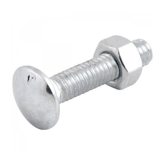Imagem de Parafuso Frances Zincado com Porca 5/16 x 1.1/2" Caixa com 200 Peças TX