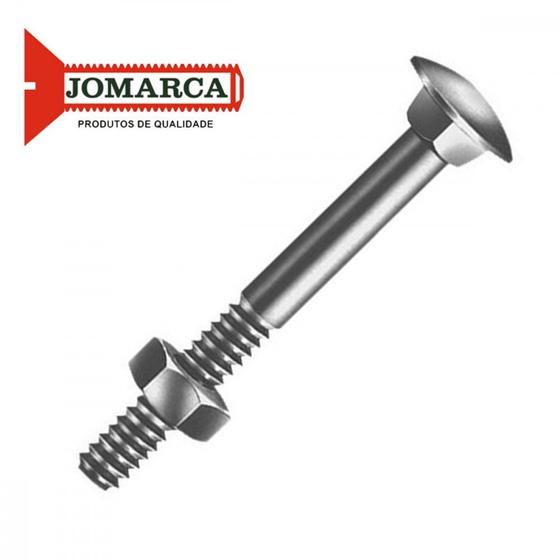 Imagem de Parafuso Frances Zincado Com Porca Jomarca (68) 1/2 X 2.1/2'' Caixa Com 50 Pecas