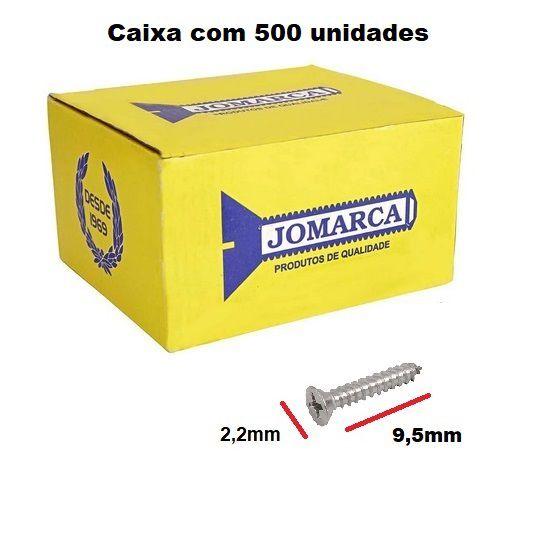 Imagem de Parafuso Madeira Philips 2,2 X 9,5mm Caixa 500 Un. Artesanato Jomarca