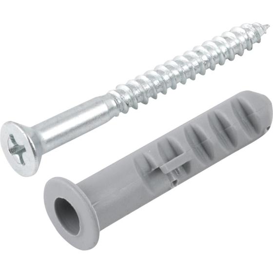 Imagem de Parafuso Madeira Phillips 4,8 mm x 50 mm com Bucha de Nylon de 8 mm Vonder