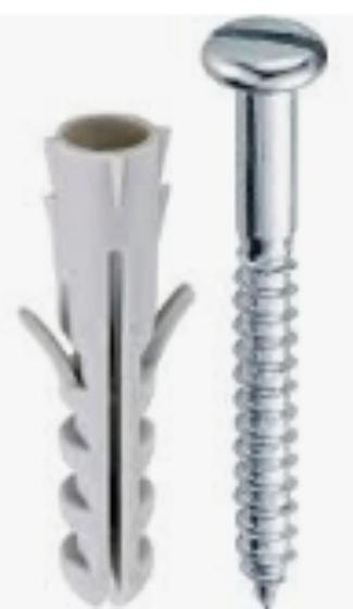 Imagem de Parafuso Madeira R Sob Com Bucha 12 Mm Ct - 2 Und