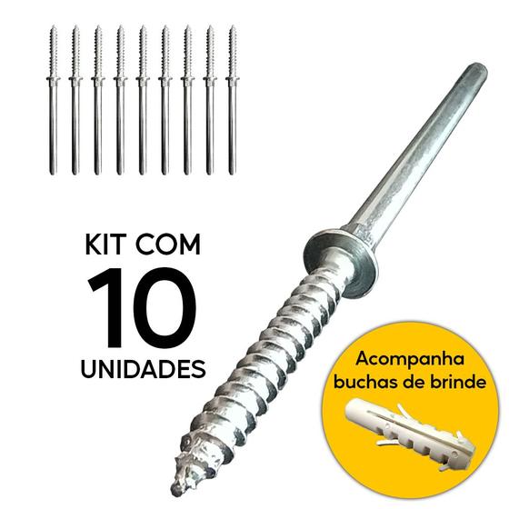 Parafuso Pino Suporte Invisível Prateleira 10 Peças 110mm Menor preço em Parafuso Pino Suporte Invisível Prateleira 10 Peças 110mm