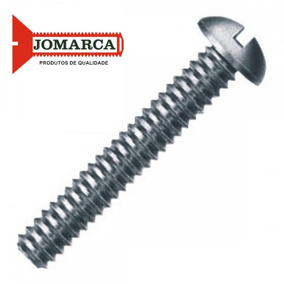 Imagem de Parafuso Rosca Maquina Redonda Fenda Jomarca   1/4 X 1/2'' ./ Kit Com 2 Centos