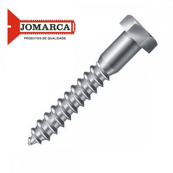 Imagem de Parafuso Sextavado Rosca Soberba Jomarca   1/4'' X 30Mm ./ Kit Com 2 Centos