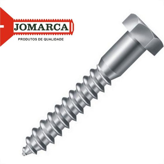 Imagem de Parafuso Sextavado Rosca Soberba Jomarca   3/16'' X 70Mm - Kit C/2 Centos