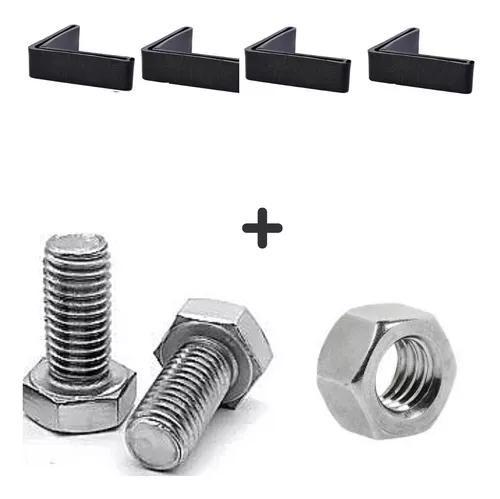 Imagem de Parafusos Para Estante 1/4 X 1/2 + 4 Sapatas Com 50 Unidades 