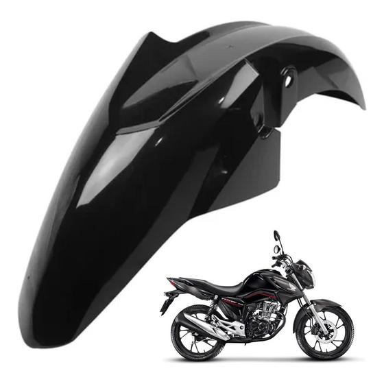 Imagem de Paralama Cg Titan Moto 150/160/ Fan Start 2014 A 2020 Injetado Preto Brilhante