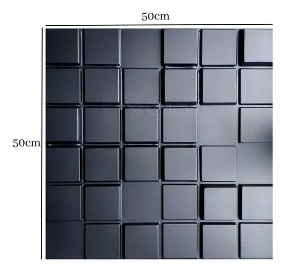Imagem de Parede Decorada Com Revestimentos C/ Placas De PVC Cx 50 Unids