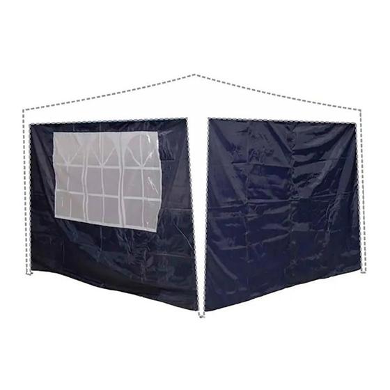 Imagem de Parede para Tenda Gazebo Oxford 3x3m Azul - Mor