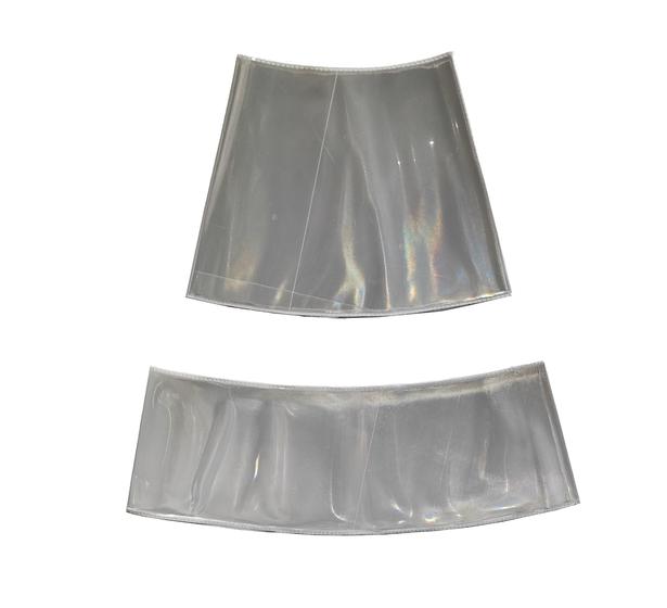 Imagem de Pares Faixas Refletivas Branca Cristal Camisa Cone 75cm