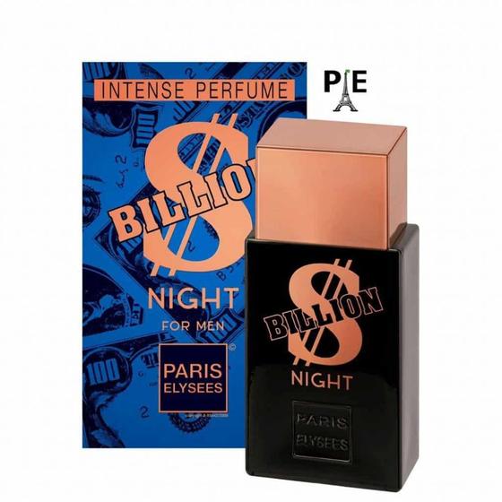 Paris elysees billion night for men edt 100ml Menor preço em Paris elysees billion night for men edt 100ml